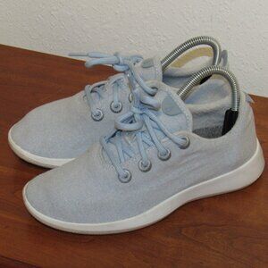 Allbirds Shoes Wool Runners Athleisure Comfy Casual Sneakers Blue Women's size 7